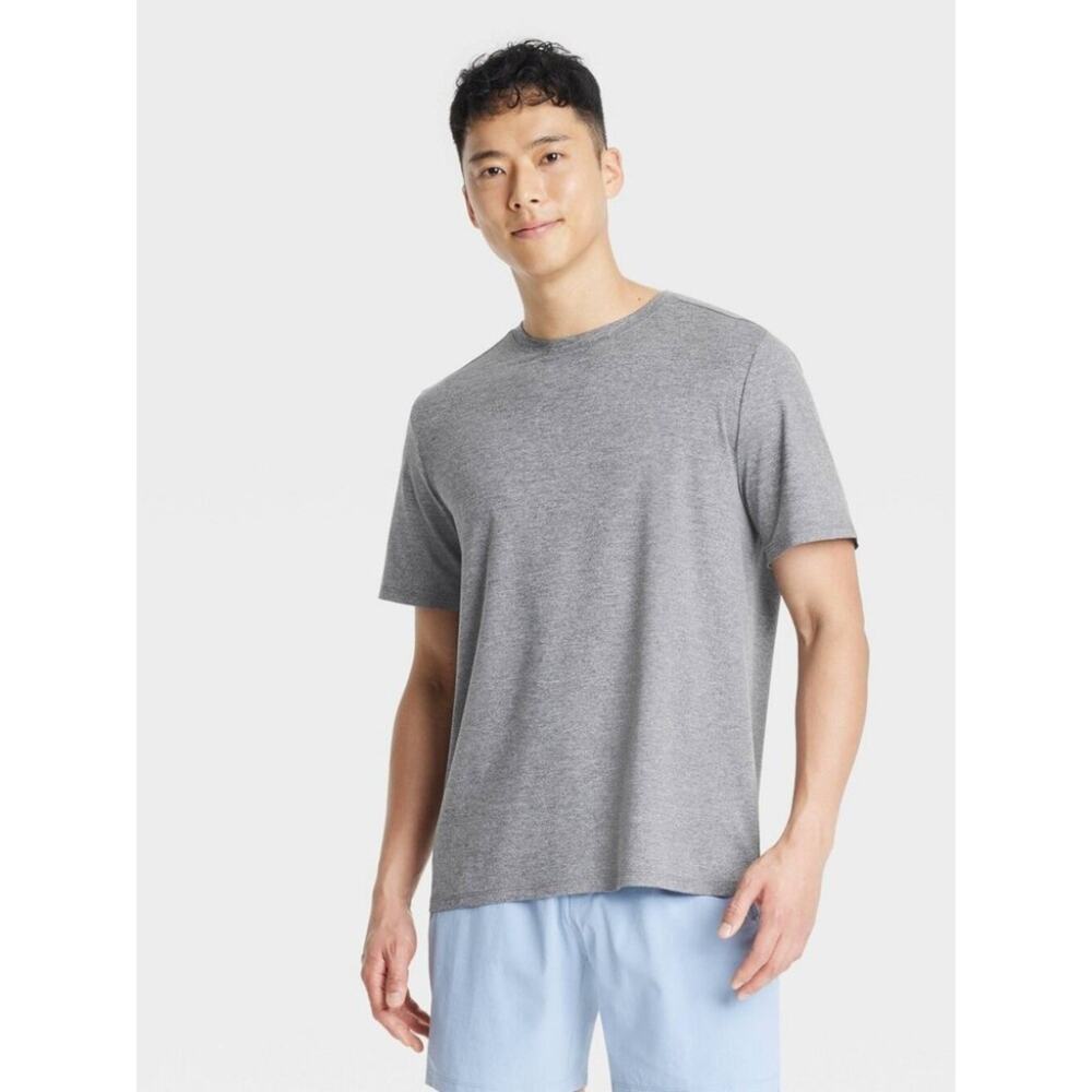 Men's Relaxed Fit Soft Stretch T-Shirt - All in Motion Gray size L